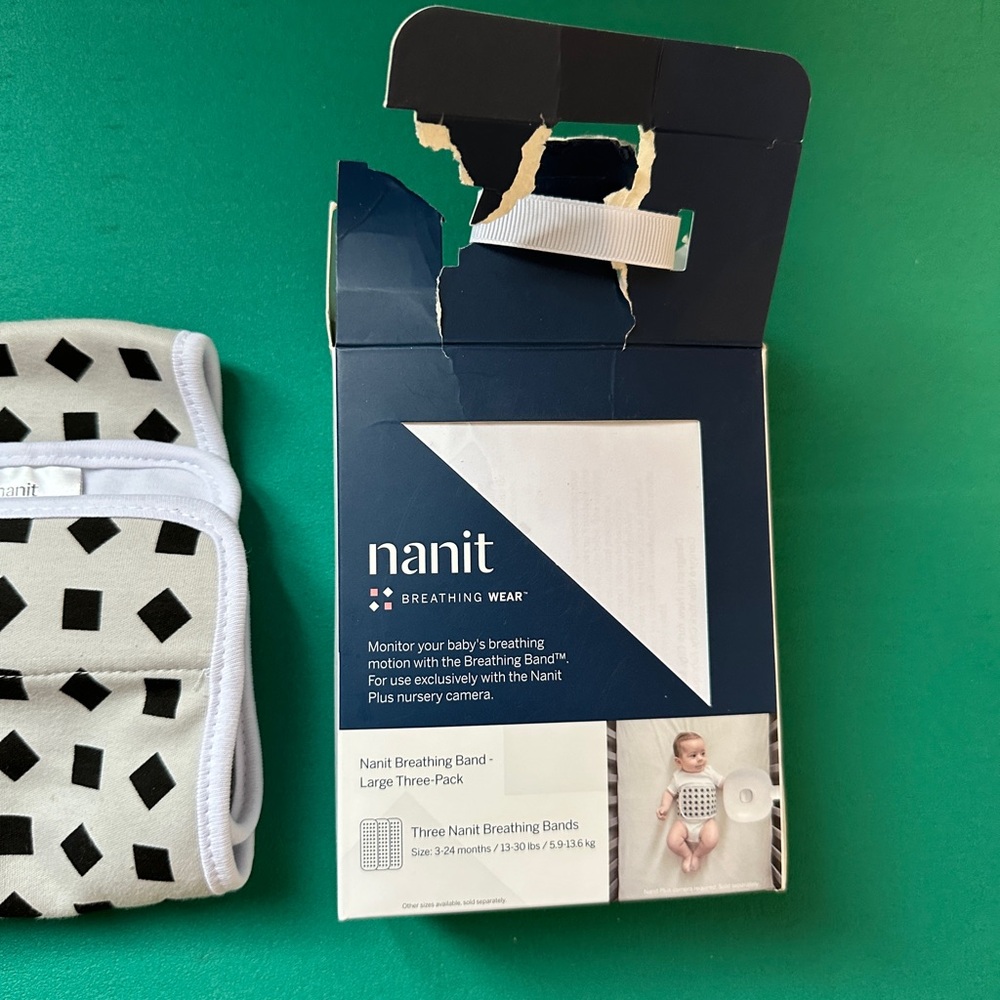 NWOT Nanit Breathing bands - 5 bands for price of 2